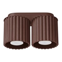 Deckenleuchte Aluminium Braun GU10 L:21 cm lang
