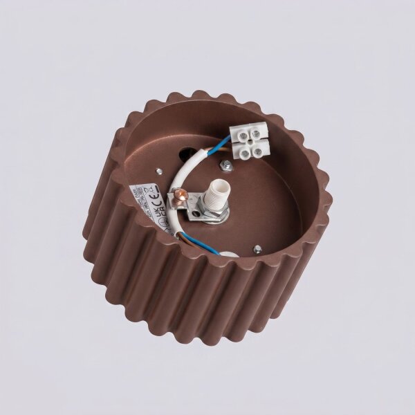 Deckenlampe Aluminium Braun GX53 Ø10 cm wohnlich