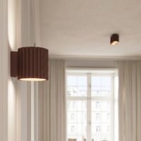 Deckenlampe Aluminium Braun GX53 Ø10 cm wohnlich