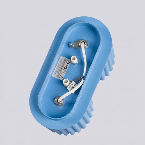 Deckenleuchte Aluminium Hellblau GU10 L:21 cm