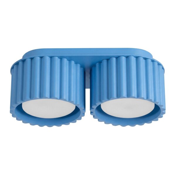 Deckenleuchte Aluminium Hellblau GX53 L:21 cm