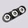 Deckenlampe 3-flammig Aluminium Schwarz GX53 L:32,5 cm
