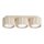 Deckenlampe 3-flammig Aluminium Beige GX53 L:32,5 cm