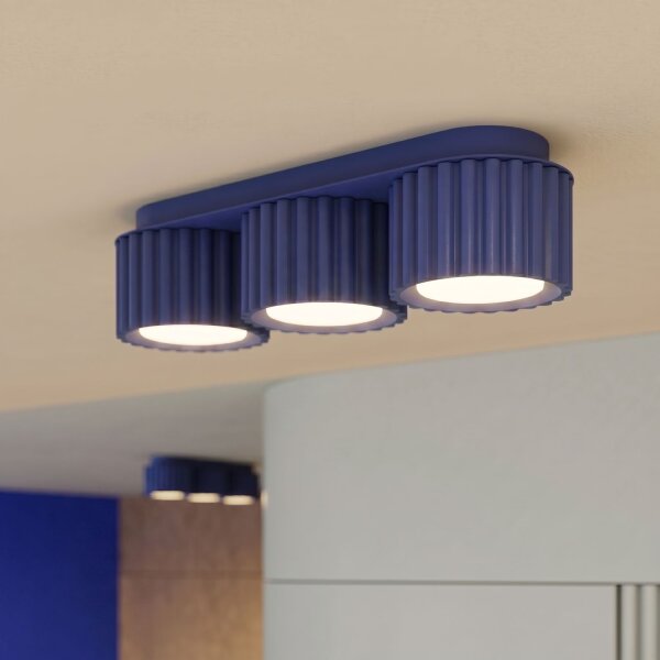 Deckenlampe 3-flammig Ultramarin GX53 L:32,5 cm