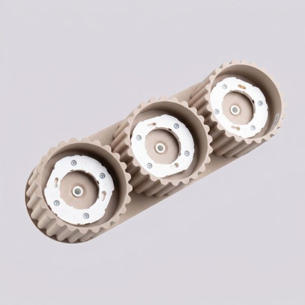 Deckenleuchte 3-flammig Aluminium Taupe GX53 L:32,5 cm