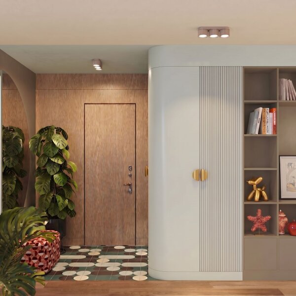 Deckenleuchte 3-flammig Aluminium Taupe GX53 L:32,5 cm