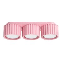 Deckenlampe 3-flammig Aluminium Rosa GX53 L:32,5 cm