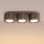 Deckenlampe 3-flammig Aluminium Braun GX53 L:32,5 cm