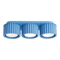 Deckenlampe 3-flammig Aluminium Hellblau GX53 L:32,5 cm
