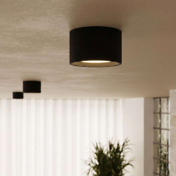 Deckenleuchte Aluminium Schwarz GX53 Ø10 cm modern