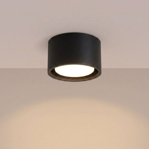 Deckenleuchte Aluminium Schwarz GX53 Ø10 cm modern