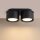 Deckenlampe 2-flammig Aluminium Schwarz GX53 L:21 cm