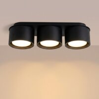 Deckenleuchte Aluminium Schwarz GX53 L:32,4 cm