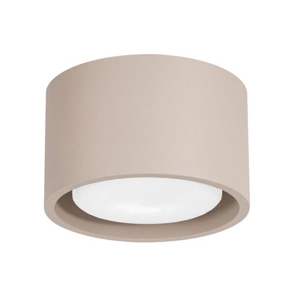 Deckenleuchte Aluminium Taupe GX53 Ø10 cm schlicht