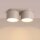 Deckenlampe 2-flammig Aluminium Taupe GX53 L:21 cm