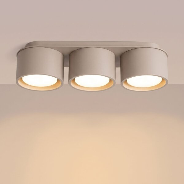 Deckenleuchte Aluminium Taupe GX53 L:32,4 cm modern