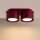 Deckenlampe 2-flammig Aluminium Burgund GX53 L:21 cm