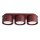 Deckenlampe 3-flammig Aluminium Burgund GX53 L:32,4 cm