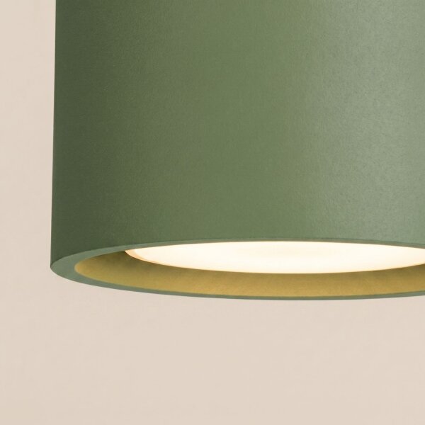 Deckenlampe 2-flammig Aluminium Olivgrün GX53 L:21 cm