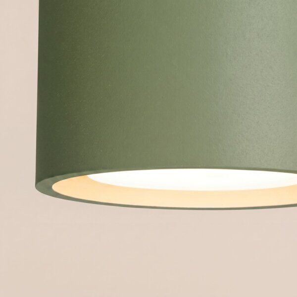 Deckenlampe 3-flammig Aluminium Olivgrün GX53 L:32,4 cm