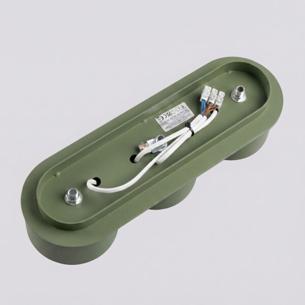 Deckenlampe 3-flammig Aluminium Olivgrün GX53 L:32,4 cm