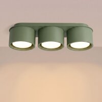 Deckenlampe 3-flammig Aluminium Olivgrün GX53 L:32,4 cm