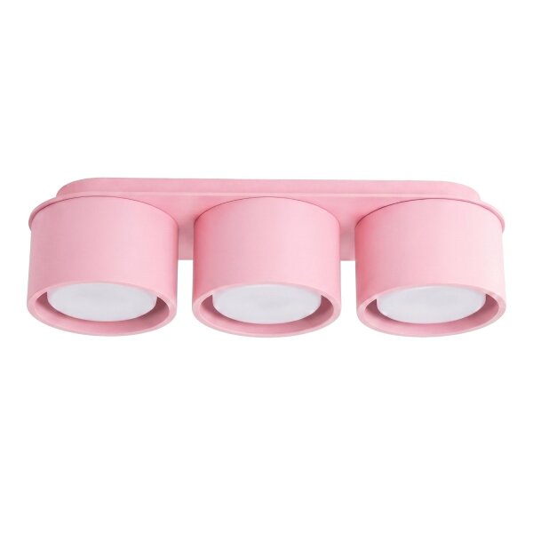 Deckenlampe 3-flammig Aluminium Rosa GX53 L:32,4 cm