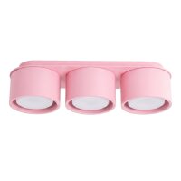 Deckenlampe 3-flammig Aluminium Rosa GX53 L:32,4 cm