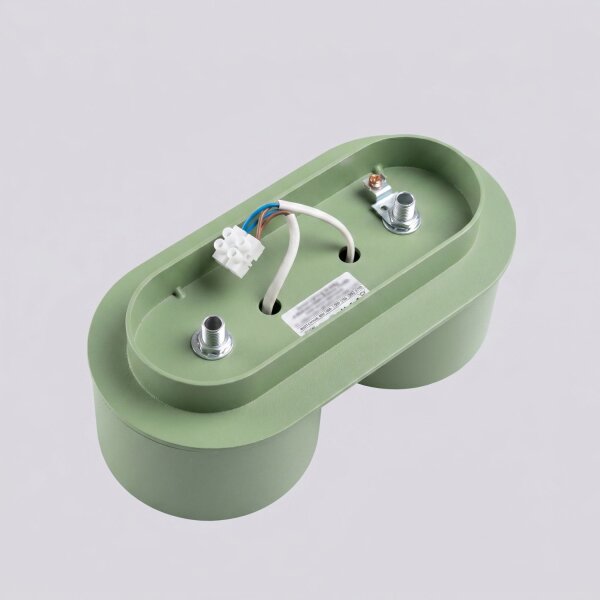 Deckenlampe 2-flammig Aluminium Salbei GX53 L:21 cm