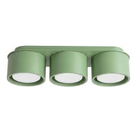 Deckenleuchte 3-flammig Aluminium Salbei GX53 L:32,4 cm