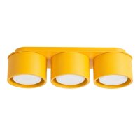 Deckenlampe 3-flammig Aluminium Gelb GX53 L:32,4 cm