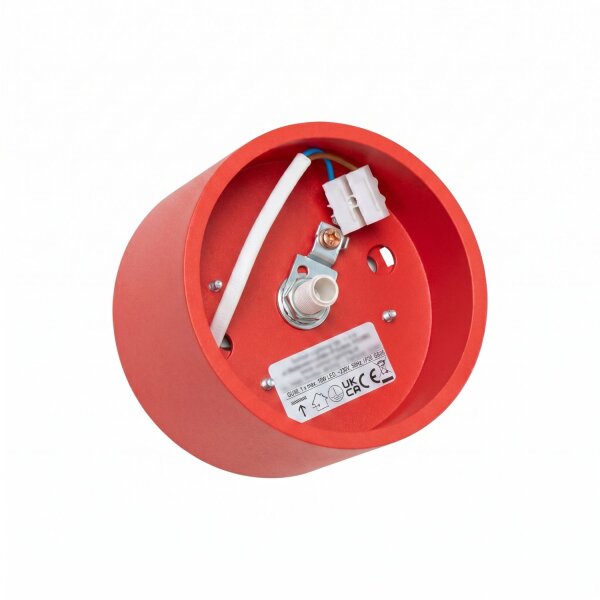 Deckenleuchte Aluminium Rot GX53 Ø10 cm schlicht
