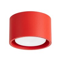 Deckenleuchte Aluminium Rot GX53 &Oslash;10 cm schlicht