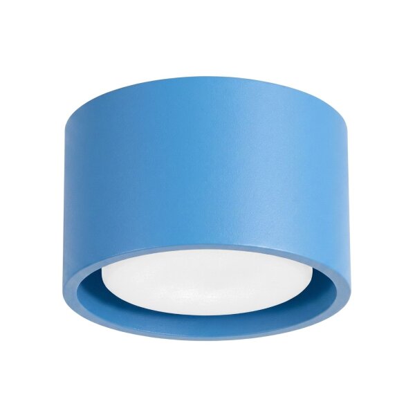 Deckenleuchte Aluminium Hellblau GX53 Ø10 cm modern