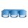Deckenlampe 3-flammig Aluminium Hellblau GX53 L:32,4 cm