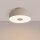 Deckenlampe Stahl Taupe E27 Ø30 cm Diffusor blendarm