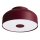 Deckenlampe 4-flammig Stahl Burgund E27 Ø30 cm blendarm