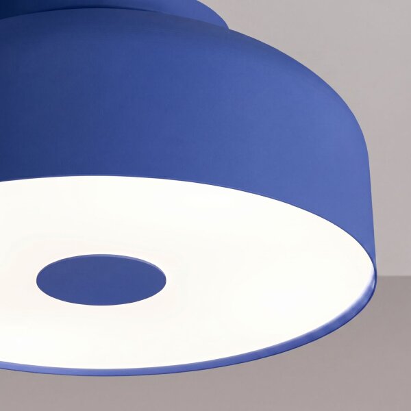 Deckenlampe Stahl Ultramarin E27 Ø30 cm blendarm