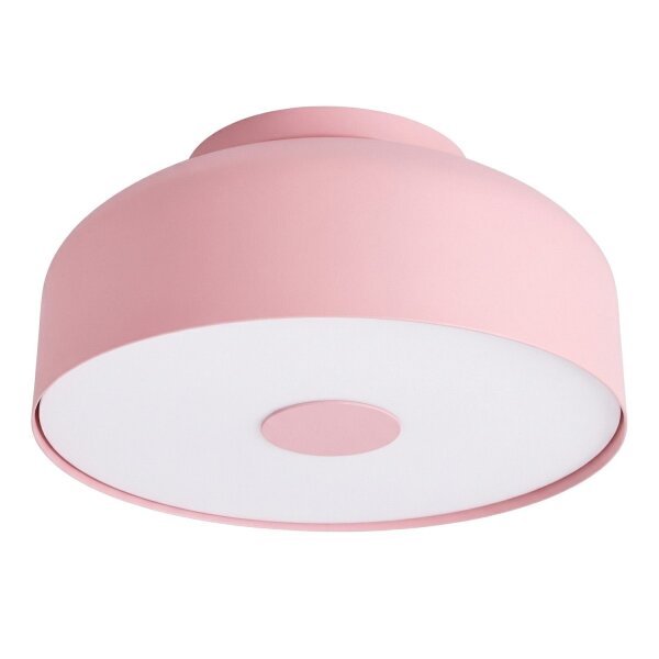 Deckenleuchte Stahl Rosa E27 Ø30 cm blendarm rund