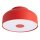 Deckenlampe Stahl Rot E27 Ø30 cm blendarm rund