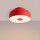 Deckenlampe Stahl Rot E27 Ø30 cm blendarm rund