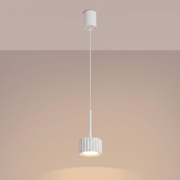 Pendelleuchte Aluminium Weiß GX53 Ø10 cm rund