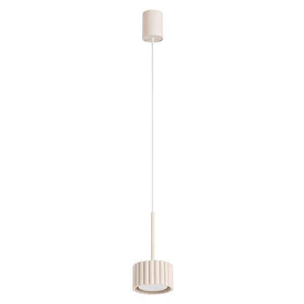 Pendelleuchte Aluminium Beige GX53 Ø10 cm rund