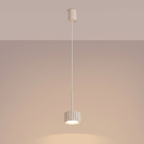 Pendelleuchte Aluminium Beige GX53 Ø10 cm rund