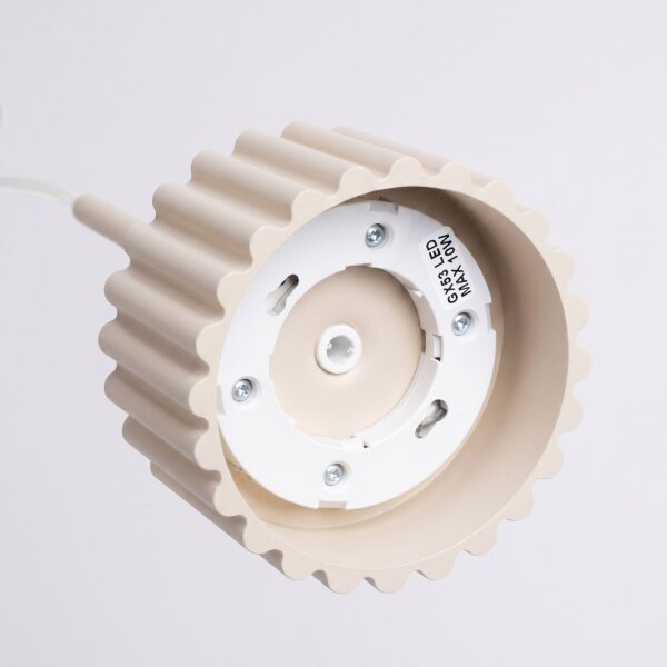 Pendelleuchte Aluminium Beige GX53 Ø10 cm rund