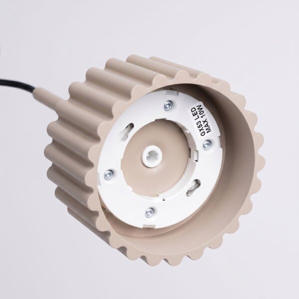 Pendelleuchte Aluminium Taupe GX53 Ø10 cm rund