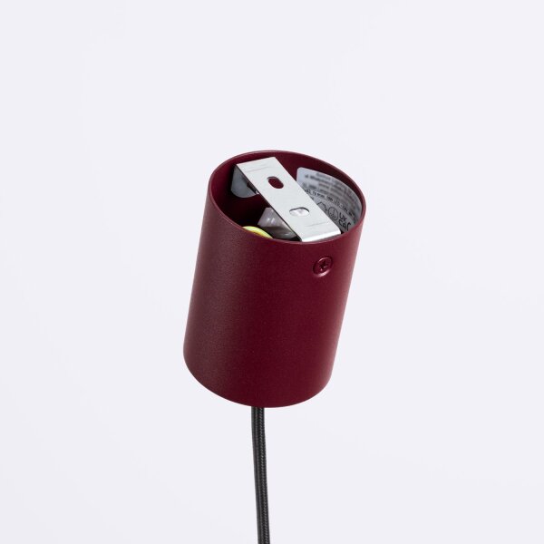 Pendelleuchte Aluminium Burgund GX53 Ø10 cm rund