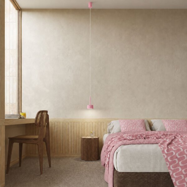 Pendelleuchte Aluminium Rosa GX53 Ø10 cm rund
