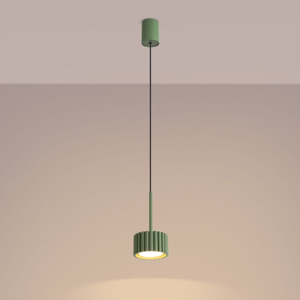 Pendelleuchte Aluminium Salbei GX53 Ø10 cm modern rund