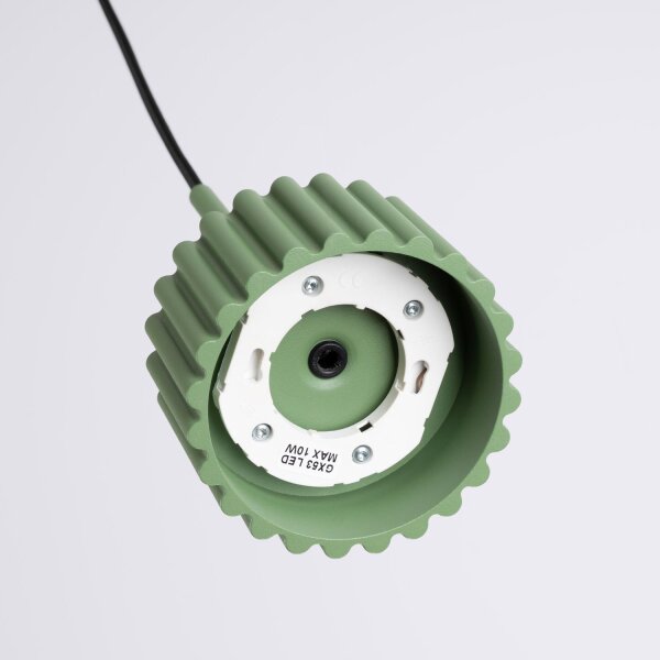 Pendelleuchte Aluminium Salbei GX53 Ø10 cm modern rund
